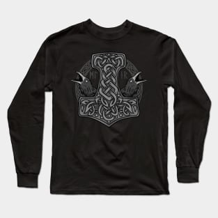 Viking Norse God Hammer - Mjolnir Gift Long Sleeve T-Shirt